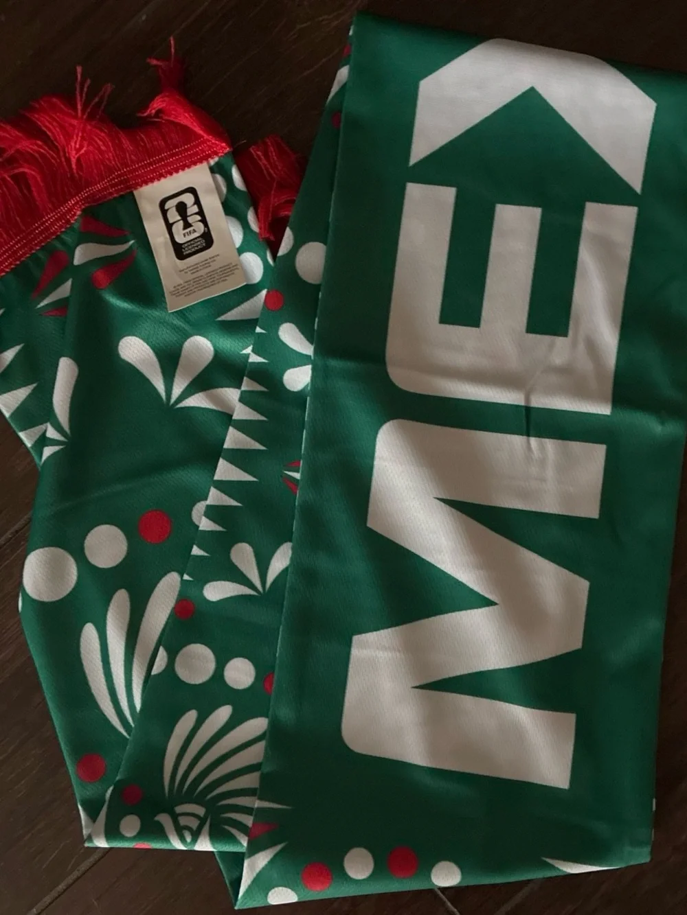 FIFA World Cup 2026 Official Licensed Mexico Scarf with Red Accents.
